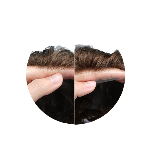 HR3 Ultra-Thin Skin Hair System for Men – 0.03 mm Thin PU Base | All-Over V-Loop Ventilation | Soft & Lightweight | Indian Human Hair | Non-Surgical Hair Replacement | Freestyle Natural Look