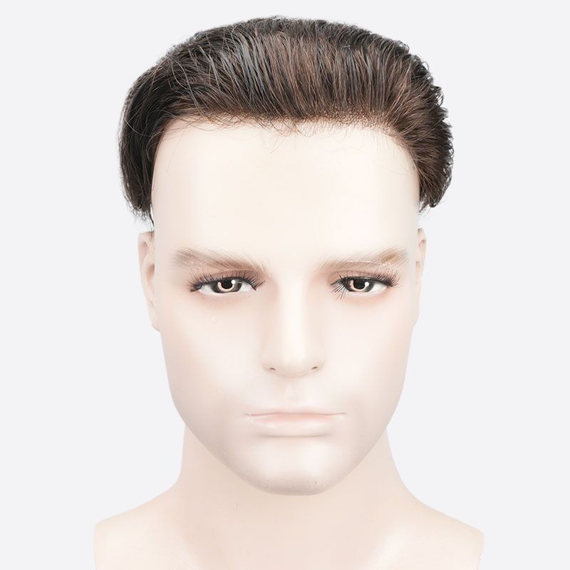 HR4 Skin Hair System for Men – 0.06mm PU Base | All-Over V-Loop Ventilation | Soft & Lightweight | Indian Human Hair | Non-Surgical Hair Replacement | Freestyle Natural Look