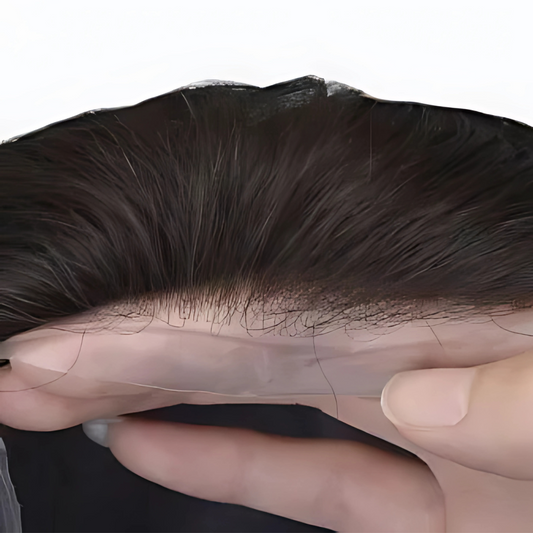 HR4 Skin Hair System for Men – 0.06mm PU Base | All-Over V-Loop Ventilation | Soft & Lightweight | Indian Human Hair | Non-Surgical Hair Replacement | Freestyle Natural Look