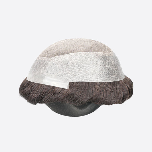 HR-XA Skin-Lace Hair Patch for Men – Lace Front + PU Perimeter | Single Strand Knotting All Over | Indian Human Hair | Lightweight | Non-Surgical Hair Replacement