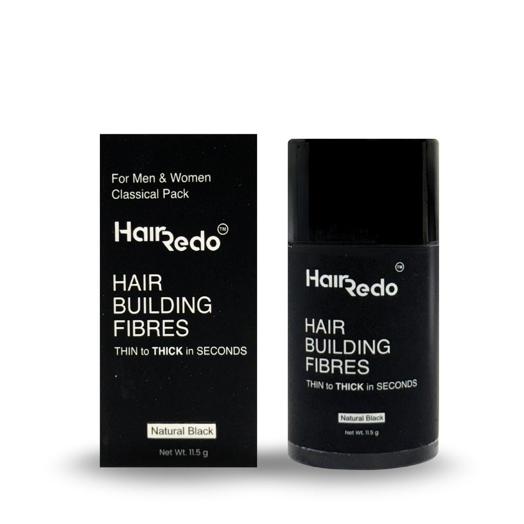 Pure Keratin Hair Fibers 11.5g Classical Pack| Instant Hair Thickening | No Root Blockage | 100% Water Soluble & Sweat Resistant