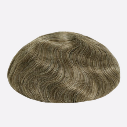 HR4 Skin Hair System for Men – 0.06mm PU Base | All-Over V-Loop Ventilation | Soft & Lightweight | Indian Human Hair | Non-Surgical Hair Replacement | Freestyle Natural Look