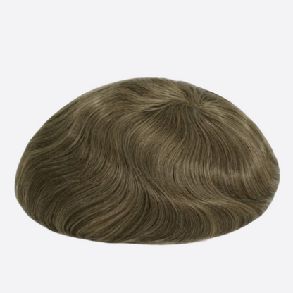 HR-SW2 Premium Swiss Lace Toupee for Men – Lightweight | Breathable | Indian Human Hair | Single Split Knots | Ideal for Sensitive Scalp & Sweaty Conditions | Non-Surgical Hair Replacement