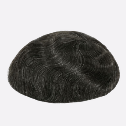 HR4 Skin Hair System for Men – 0.06mm PU Base | All-Over V-Loop Ventilation | Soft & Lightweight | Indian Human Hair | Non-Surgical Hair Replacement | Freestyle Natural Look