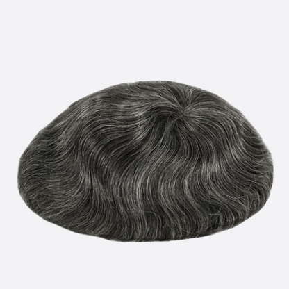 HR4 Skin Hair System for Men – 0.06mm PU Base | All-Over V-Loop Ventilation | Soft & Lightweight | Indian Human Hair | Non-Surgical Hair Replacement | Freestyle Natural Look