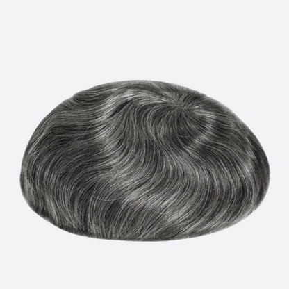 HR-SW2 Premium Swiss Lace Toupee for Men – Lightweight | Breathable | Indian Human Hair | Single Split Knots | Ideal for Sensitive Scalp & Sweaty Conditions | Non-Surgical Hair Replacement