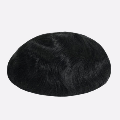 HR-SW2 Premium Swiss Lace Toupee for Men – Lightweight | Breathable | Indian Human Hair | Single Split Knots | Ideal for Sensitive Scalp & Sweaty Conditions | Non-Surgical Hair Replacement