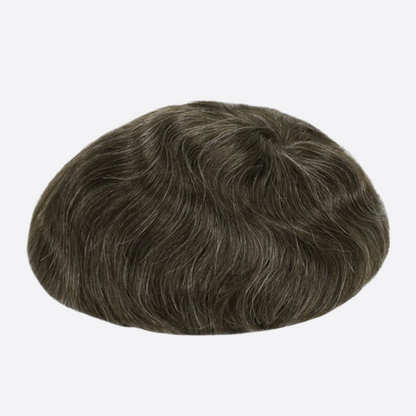HR-HW Undetectable Lace Hair System – French Lace Middle, PU Perimeter | Ideal for Hot & Humid Weather | Single-Split Knots | Indian Human Hair | Non-Surgical Hair Replacement | Freestyle Natural Look