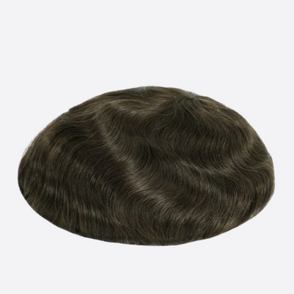 HR4 Skin Hair System for Men – 0.06mm PU Base | All-Over V-Loop Ventilation | Soft & Lightweight | Indian Human Hair | Non-Surgical Hair Replacement | Freestyle Natural Look