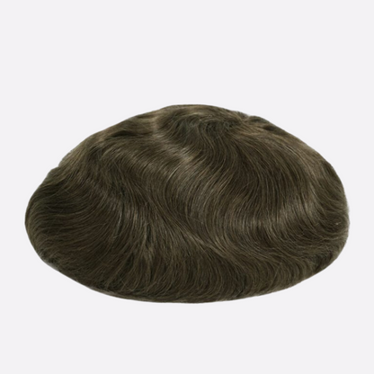 HR4 Skin Hair System for Men – 0.06mm PU Base | All-Over V-Loop Ventilation | Soft & Lightweight | Indian Human Hair | Non-Surgical Hair Replacement | Freestyle Natural Look