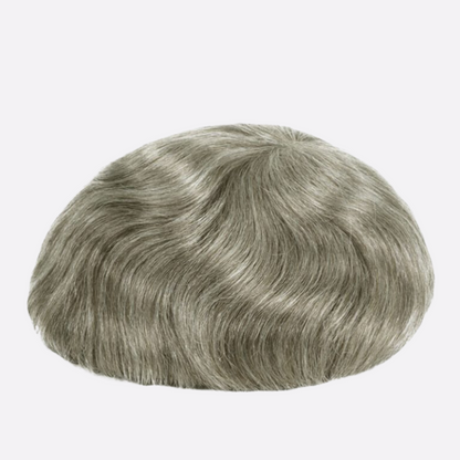 HR-SW2 Premium Swiss Lace Toupee for Men – Lightweight | Breathable | Indian Human Hair | Single Split Knots | Ideal for Sensitive Scalp & Sweaty Conditions | Non-Surgical Hair Replacement