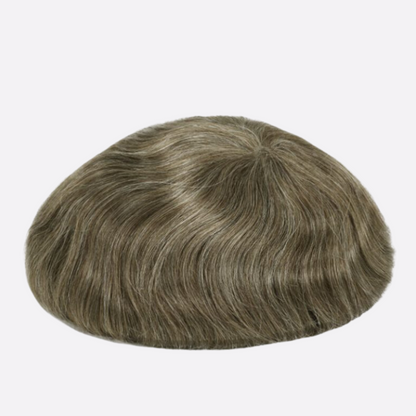 HR4 Skin Hair System for Men – 0.06mm PU Base | All-Over V-Loop Ventilation | Soft & Lightweight | Indian Human Hair | Non-Surgical Hair Replacement | Freestyle Natural Look