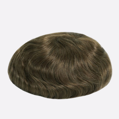 HR4 Skin Hair System for Men – 0.06mm PU Base | All-Over V-Loop Ventilation | Soft & Lightweight | Indian Human Hair | Non-Surgical Hair Replacement | Freestyle Natural Look