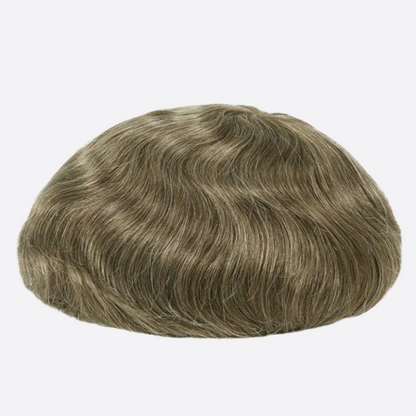 HR4 Skin Hair System for Men – 0.06mm PU Base | All-Over V-Loop Ventilation | Soft & Lightweight | Indian Human Hair | Non-Surgical Hair Replacement | Freestyle Natural Look