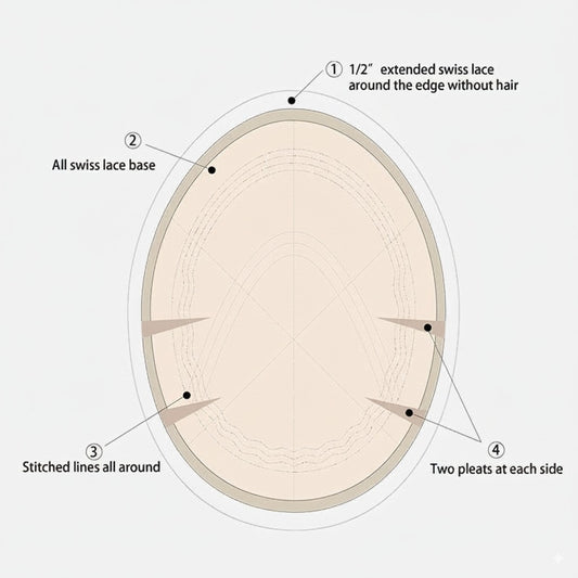 HR- Full Lace Hair System for Men – Single Front / Double Rest, Fully Bleached Knots | Indian Human Hair | Lightweight | Non-Surgical Hair Replacement | Freestyle Natural Look